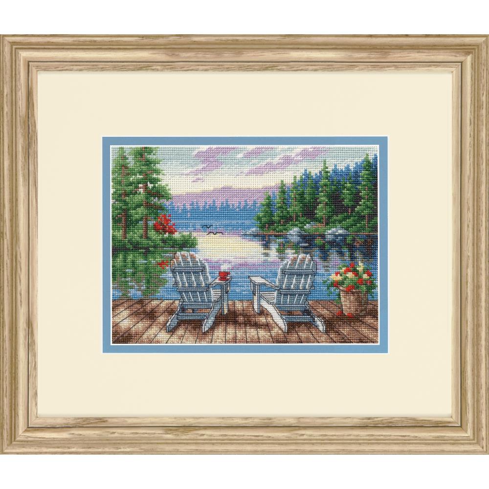(image for) Gold Petites Lakeside Morning Counted Cross Stitch Kit
